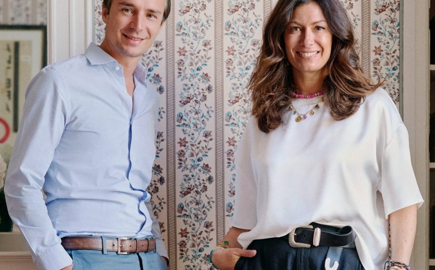 Vincent Thevenon, Cordelia de Castellane, tissu floral rayure Natalia, appartement Parisien Cordelia de Castelllane, décoration